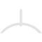 Ekena Millwork Archdale Architectural Grade PVC Gable Bracket, 108"W x 63"H x 2"D x 6"F, 14/12 Pitch GBP108X63X0206ARC00 - alternate 3
